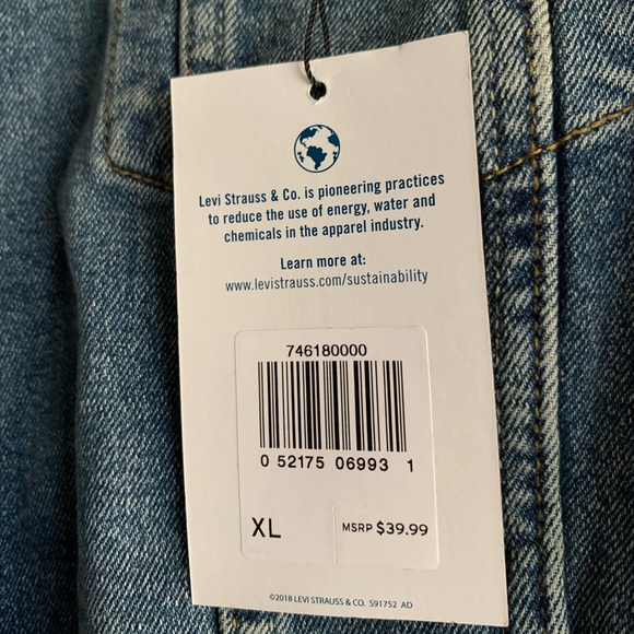Womens Levi’s Jean Jacket XL - Denizen - NWT - Picture 5 of 5